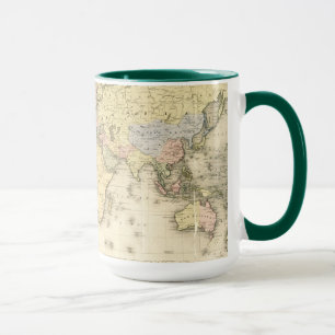 The World on Mercator's Projection 1840 Mug