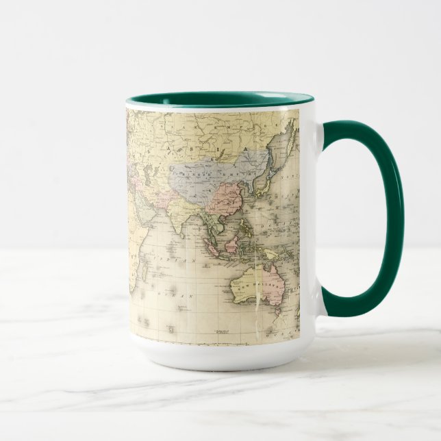 The World on Mercator's Projection | 1840 Mug (Right)