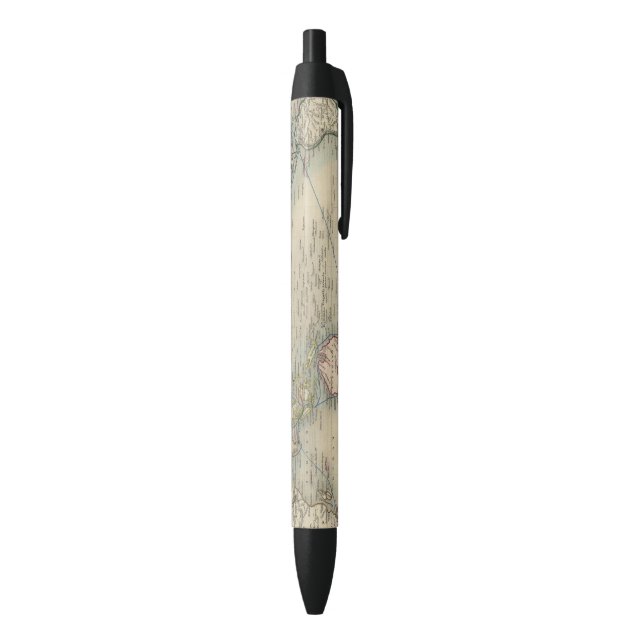 The World On Mercator's Projection Black Ink Pen (Bottom (Vertical))