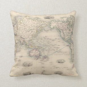 The World On Mercator's Projection Cushion