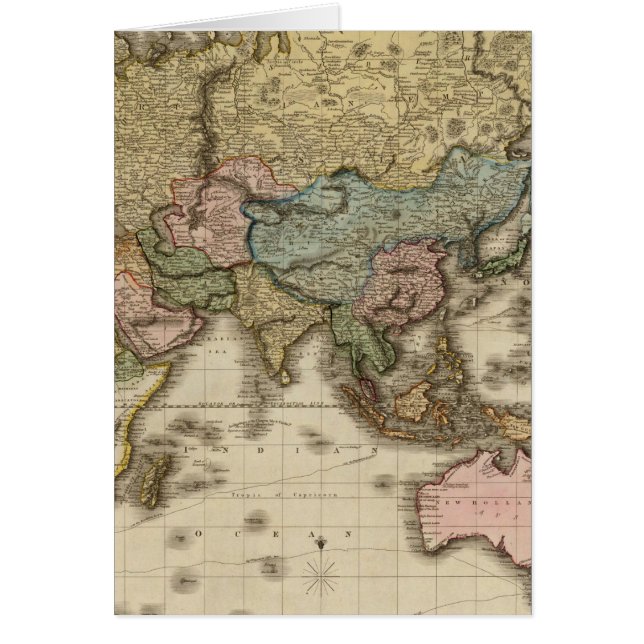 The World on Mercator's projection, eastern part (Front)
