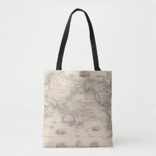 The World On Mercator's Projection Tote Bag