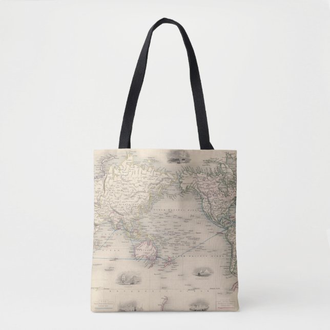 The World On Mercator's Projection Tote Bag (Front)