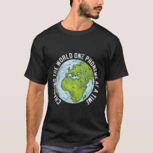 The World One Phoneme At A Time Dyslexia Awareness T-Shirt