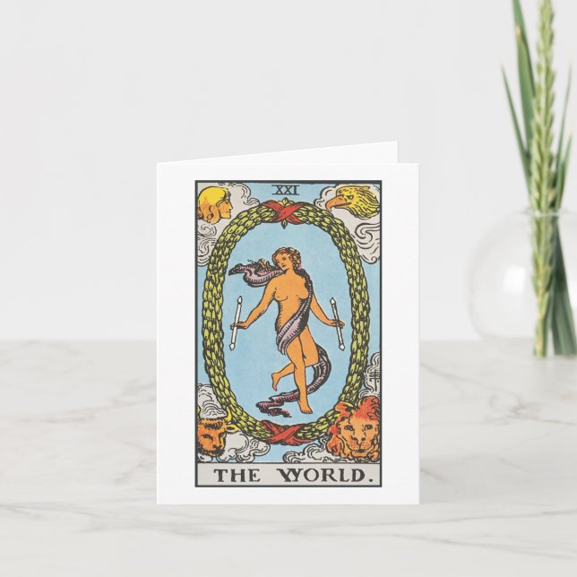 The World - Rider Waite Smith tarot Card (Front)