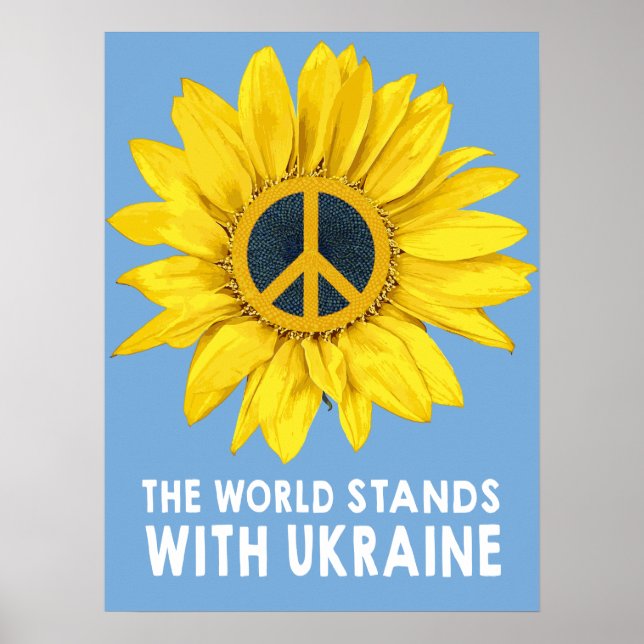 The World Stands With Ukraine Poster (Front)