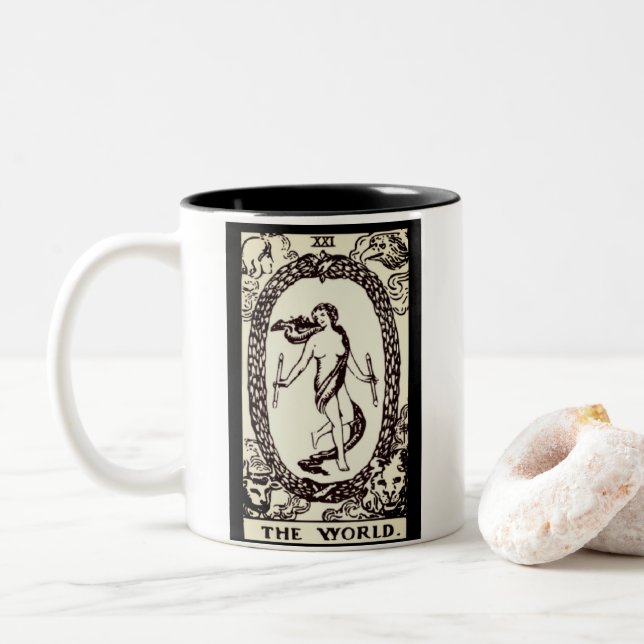 the world tarot card | mug (With Donut)