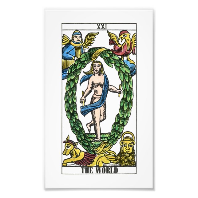 The World Tarot Card Photo Print (Front)