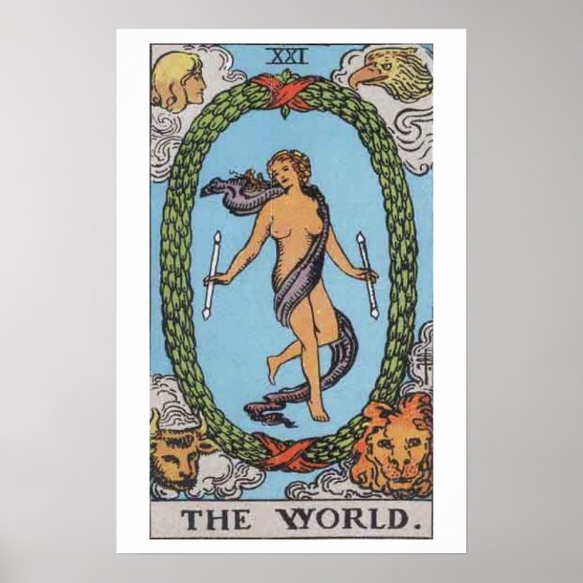 The World Tarot Card Poster (Front)