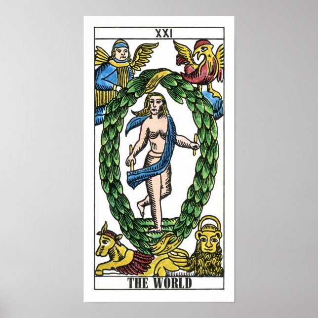 The World Tarot Card Poster (Front)