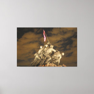 The World War II Iwo Jima Memorial Arlington VA Canvas Print