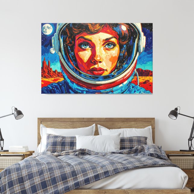 THE WORLD WE DISCOVERED 11 CANVAS PRINT (Insitu(Bedroom))