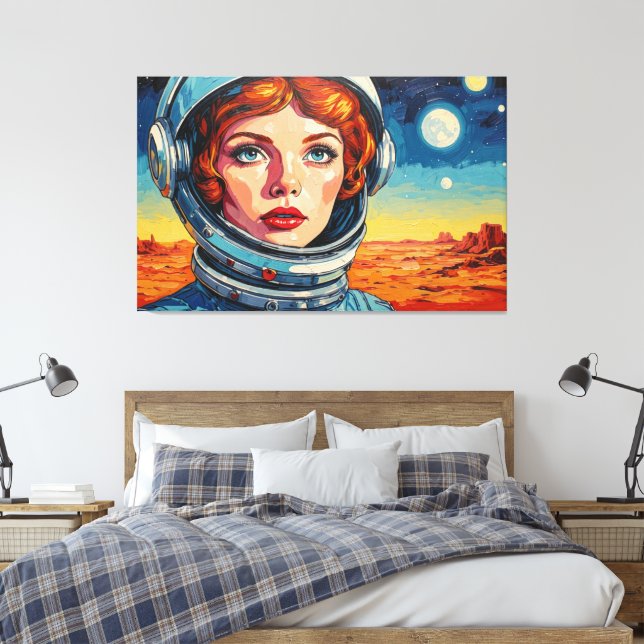 THE WORLD WE DISCOVERED 18 CANVAS PRINT (Insitu(Bedroom))
