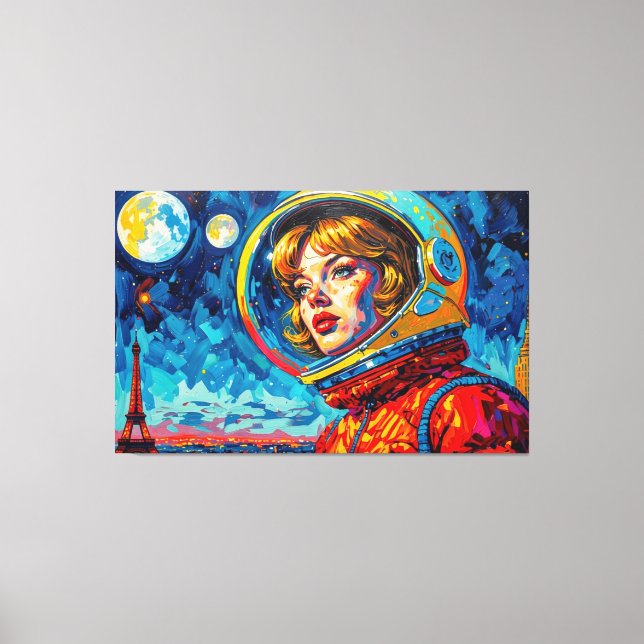 THE WORLD WE DISCOVERED PARIS CANVAS PRINT (Front)