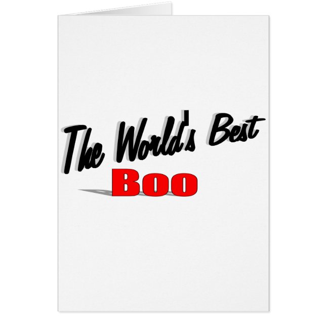 The World's Best Boo (Front)