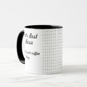 The Worlds Best Boss Word Search Mug