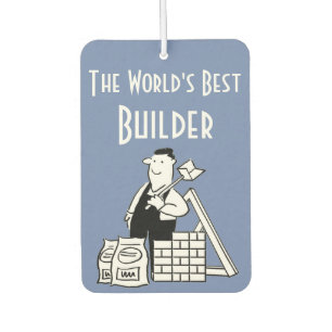 The World's Best Builder Car Air Freshener