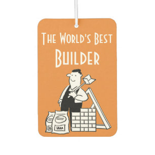 The World's Best Builder Car Air Freshener