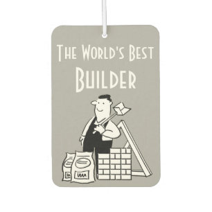 The World's Best Builder Car Air Freshener