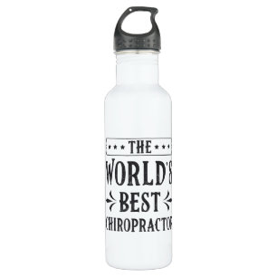 The World's Best Chiropractor Chiropractic Spine 710 Ml Water Bottle