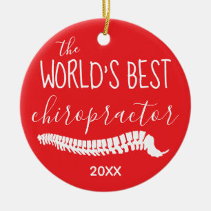 The World's Best Chiropractor Christmas Ceramic Or Tree Decoration