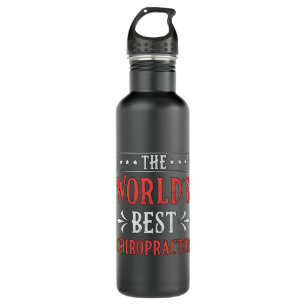 The World's Best Chiropractor Spine Chiropractic 710 Ml Water Bottle