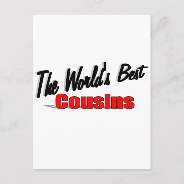 The World's Best Cousins Postcard (Front)