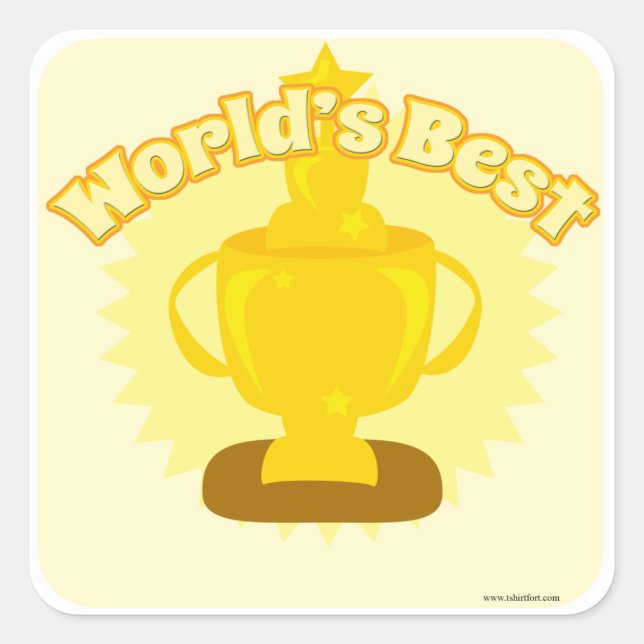 The worlds best customisable design! square sticker (Front)