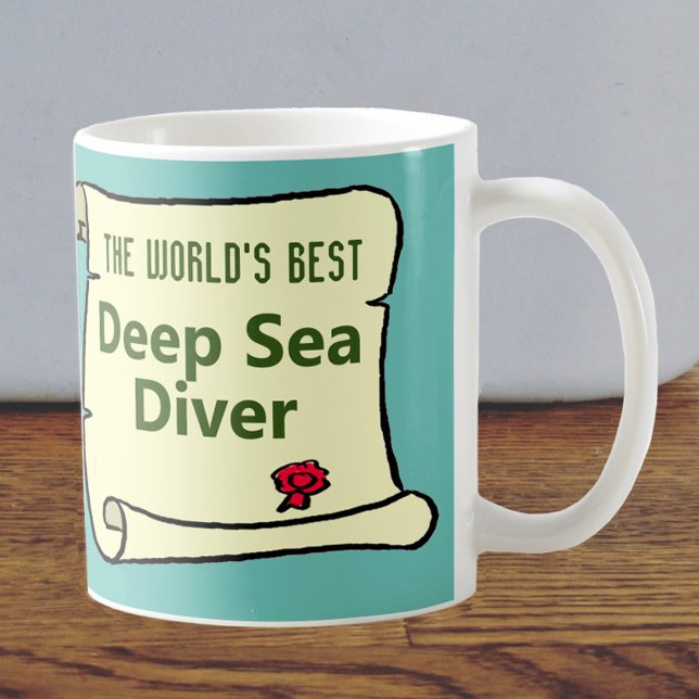 The World's Best Deep Sea Diver. Coffee Mug (Creator Uploaded)