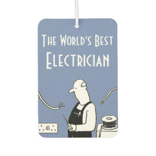 The World's Best Electrician Car Air Freshener