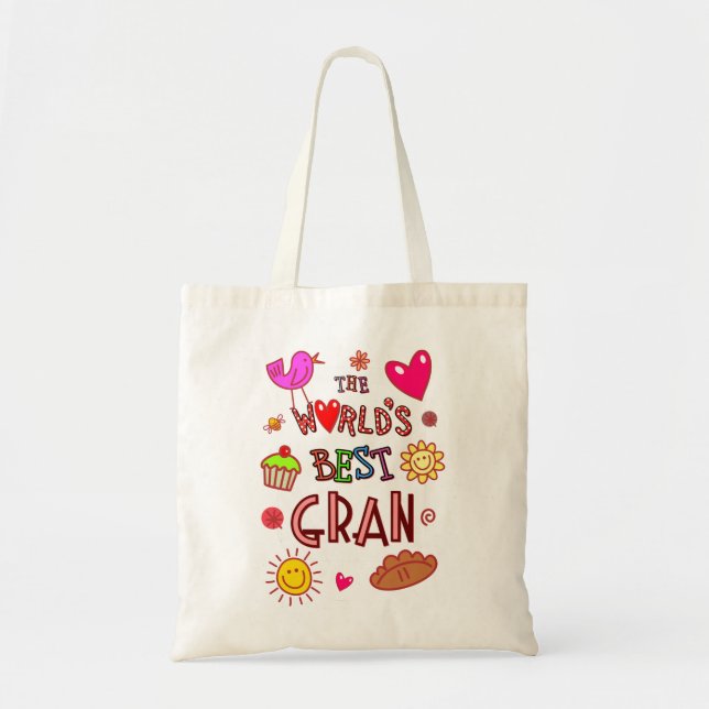 The World's Best Gran Tote Bag (Front)