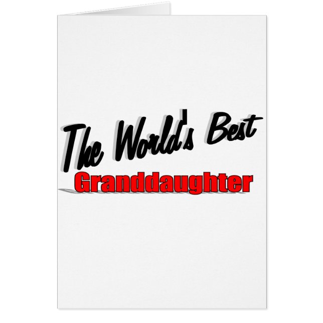 The World's Best Granddaughter (Front)