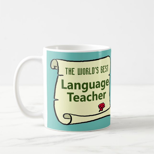 The World's Best Language Teacher. Coffee Mug (Left)