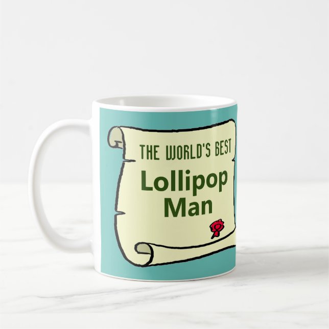 The World's Best Lollipop Man. Coffee Mug (Left)