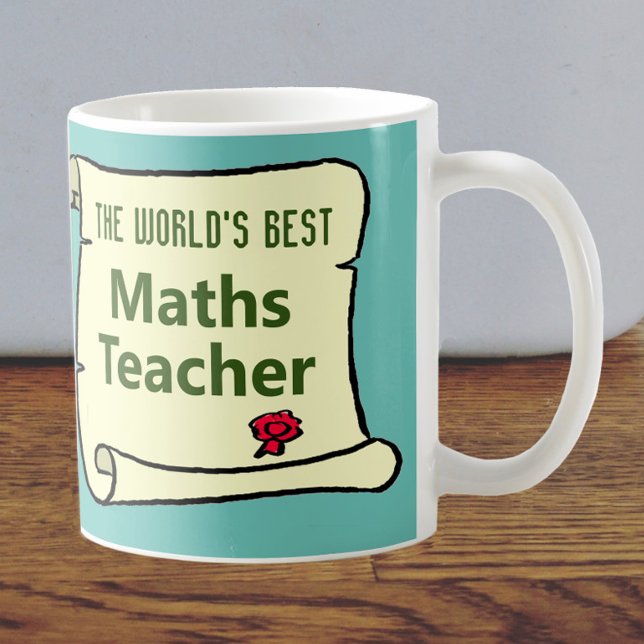 The World's Best Maths Teacher. Coffee Mug (Creator Uploaded)