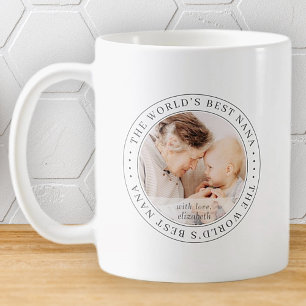 The World's Best Nana Classic Simple Photo Coffee Mug