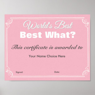 The World's Best Poster