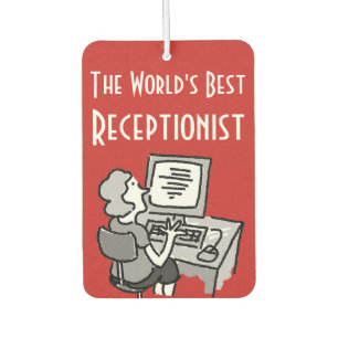 The World's Best Receptionist Car Air Freshener