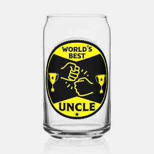 The worlds Best Uncle Can Glass