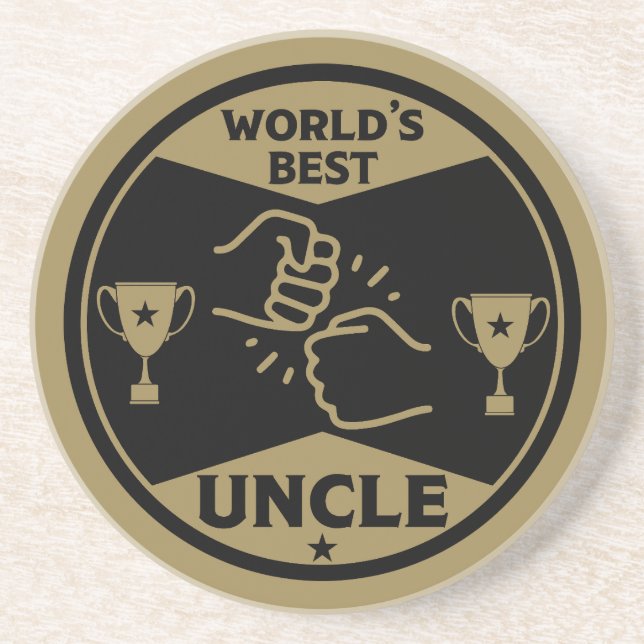 The worlds Best Uncle Coaster (Front)