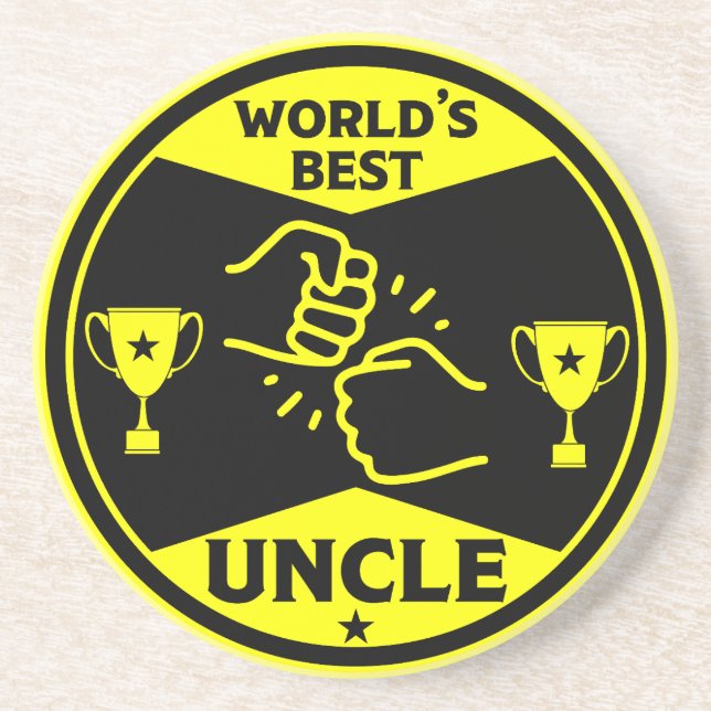 The worlds Best Uncle Coaster (Front)