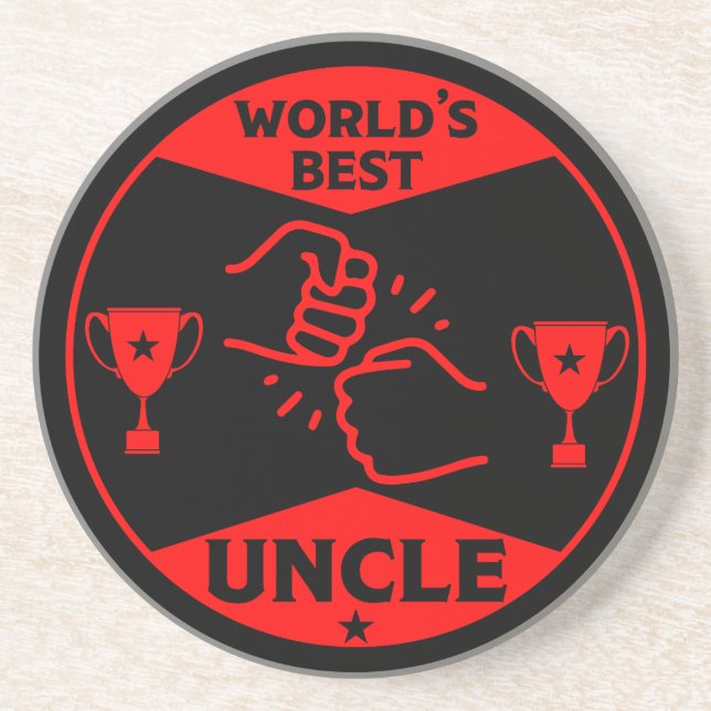 The worlds Best Uncle Coaster (Front)