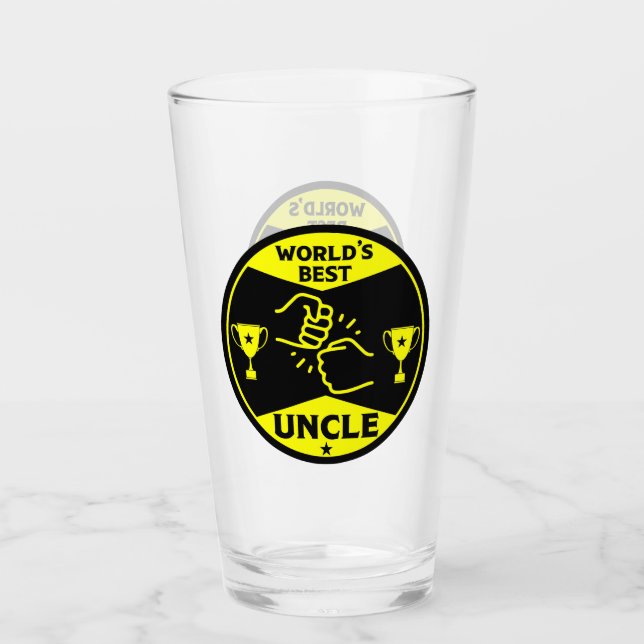 The worlds Best Uncle Glass (Front)