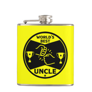 The worlds Best Uncle Hip Flask