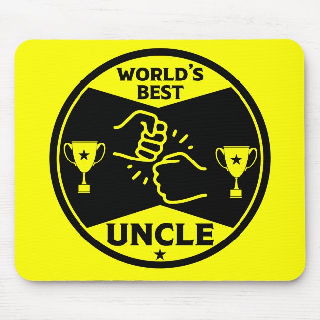 The worlds Best Uncle Mouse Mat (Front)