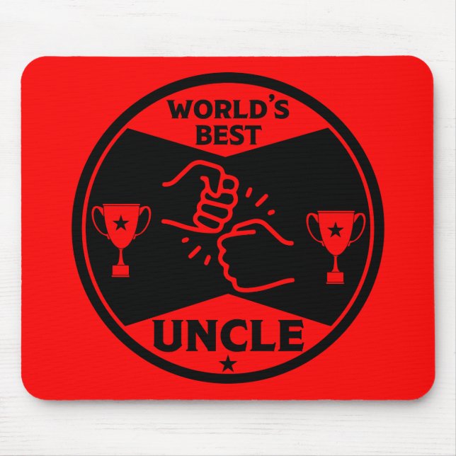 The worlds Best Uncle Mouse Mat (Front)
