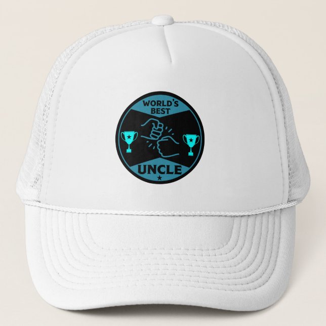 The worlds Best Uncle Trucker Hat (Front)