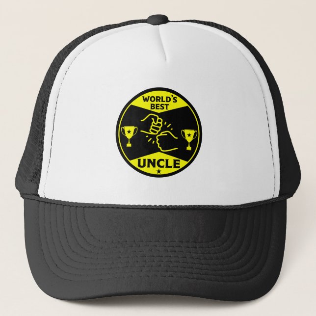 The worlds Best Uncle Trucker Hat (Front)