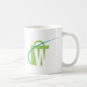 The Worlds Biggest: White "W" Mug