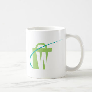 The Worlds Biggest: White "W" Mug